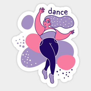 girl dancing Sticker